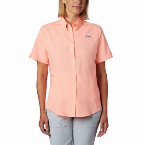 Columbia PFG Tamiami™ II Shortärmad Skjorta Dam Rosa (MPGRA5806)